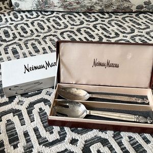 Neiman Marcus Godinger Serving Spoon & Fork Set